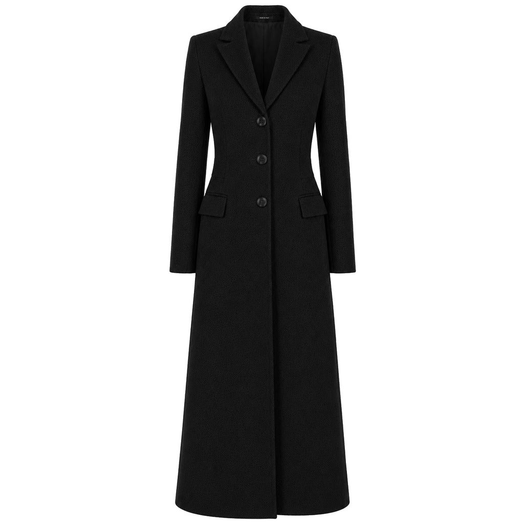 LORO PIANA TESSUTO - cappotto capolavoro lungo marrone