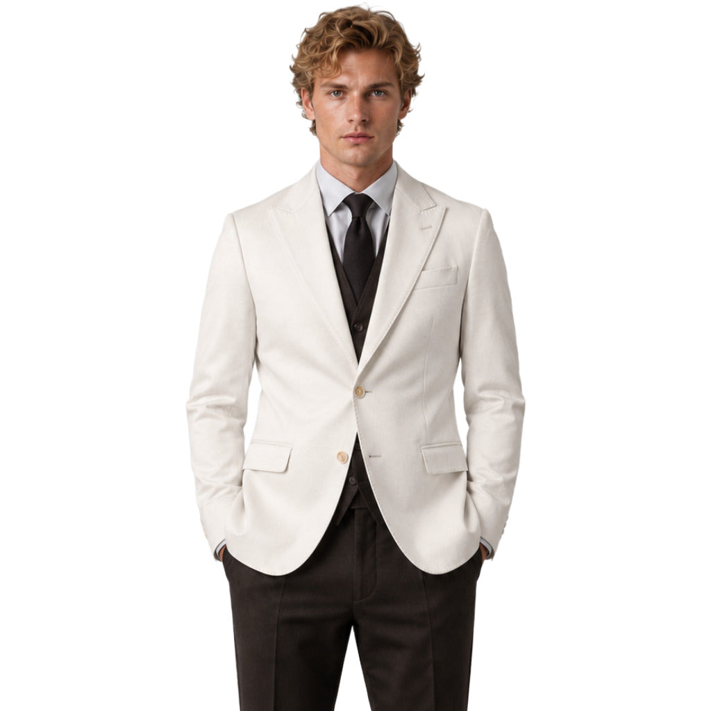 DOLCE &amp; GABBANA - giacca monopetto bianca