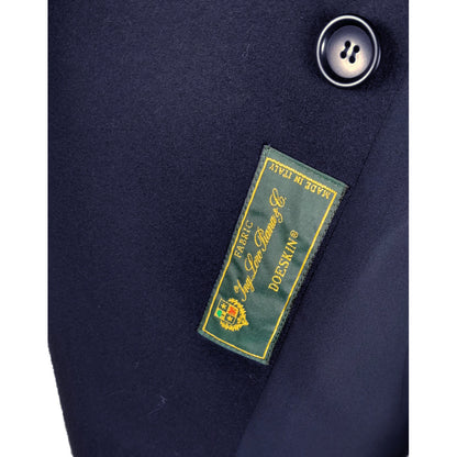 LORO PIANA TESSUTO - giacca doppiopetto blu
