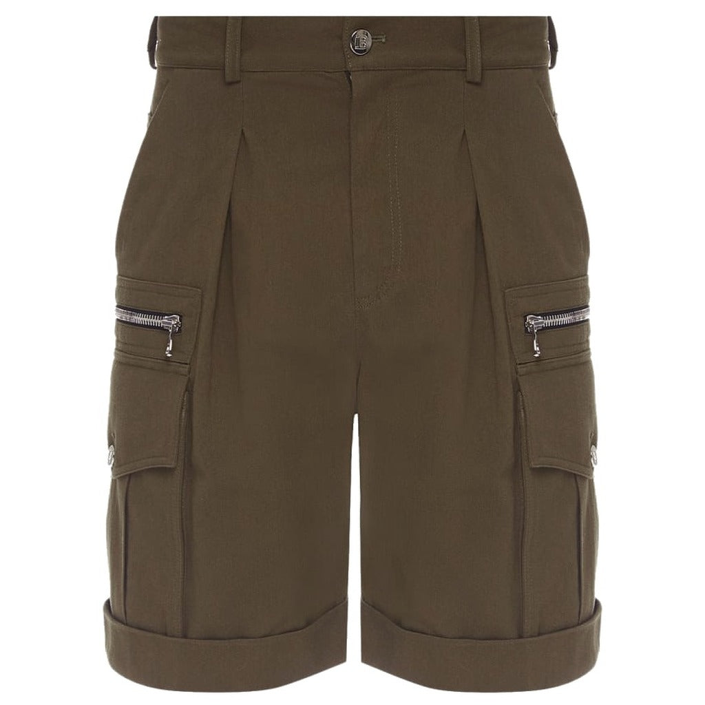 BALMAIN - shorts cargo verdi