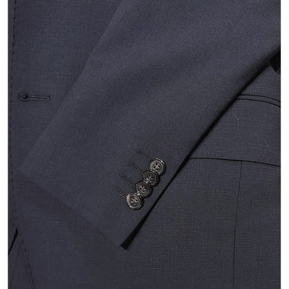 ERMENEGILDO ZEGNA TESSUTO - Completo lana blu scuro