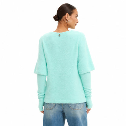PATRIZIA PEPE  - maglia water lilly