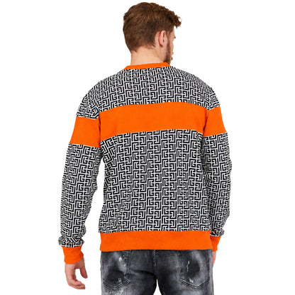 BALMAIN - felpa stampa pattern