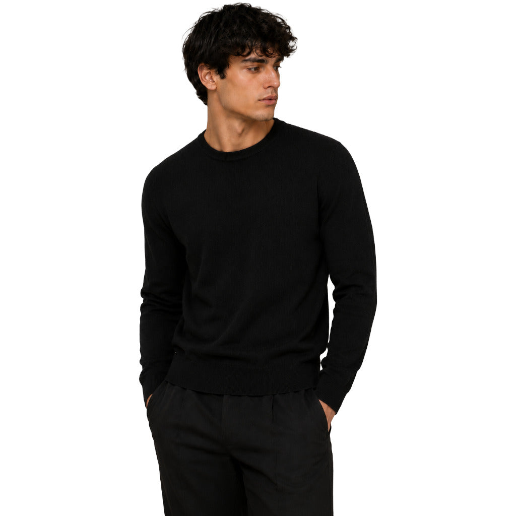 ALPHA STUDIO  - maglia girocollo seta e cashmere