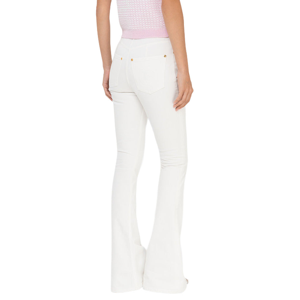 BALMAIN - pantaloni a zampa bianchi