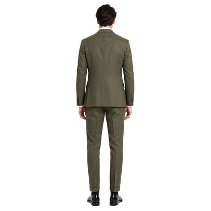 ERMENEGILDO ZEGNA TESSUTO - Completo lana verde army