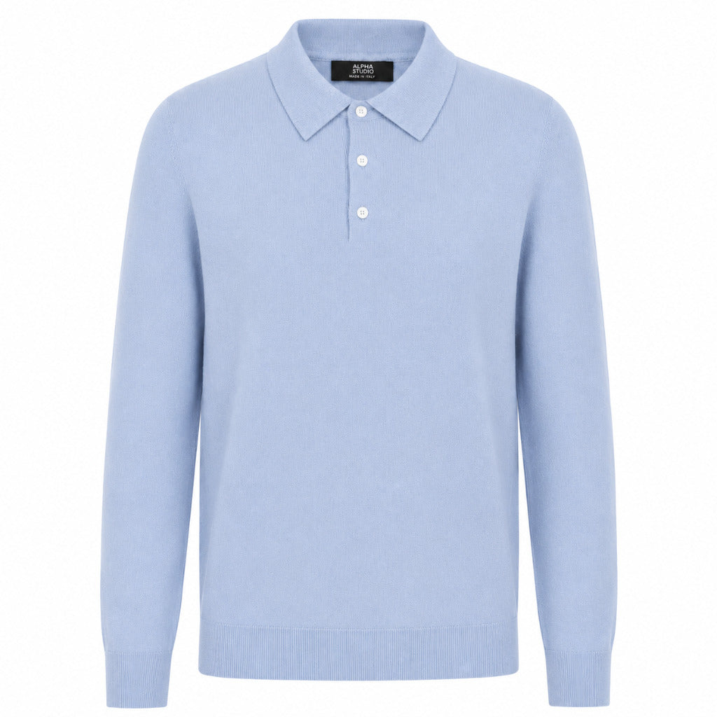 ALPHA STUDIO  - polo seta e cashmere