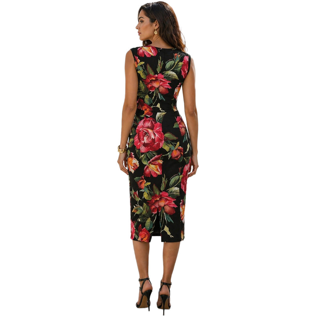 DOLCE &amp; GABBANA - abito smanicato floreale