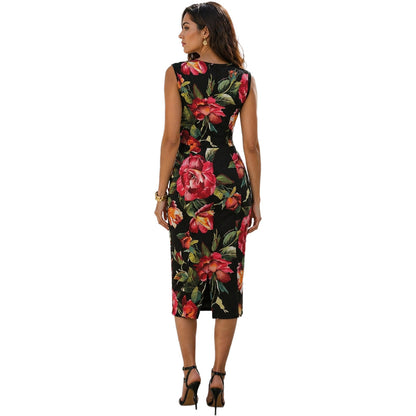 DOLCE &amp; GABBANA - abito smanicato floreale