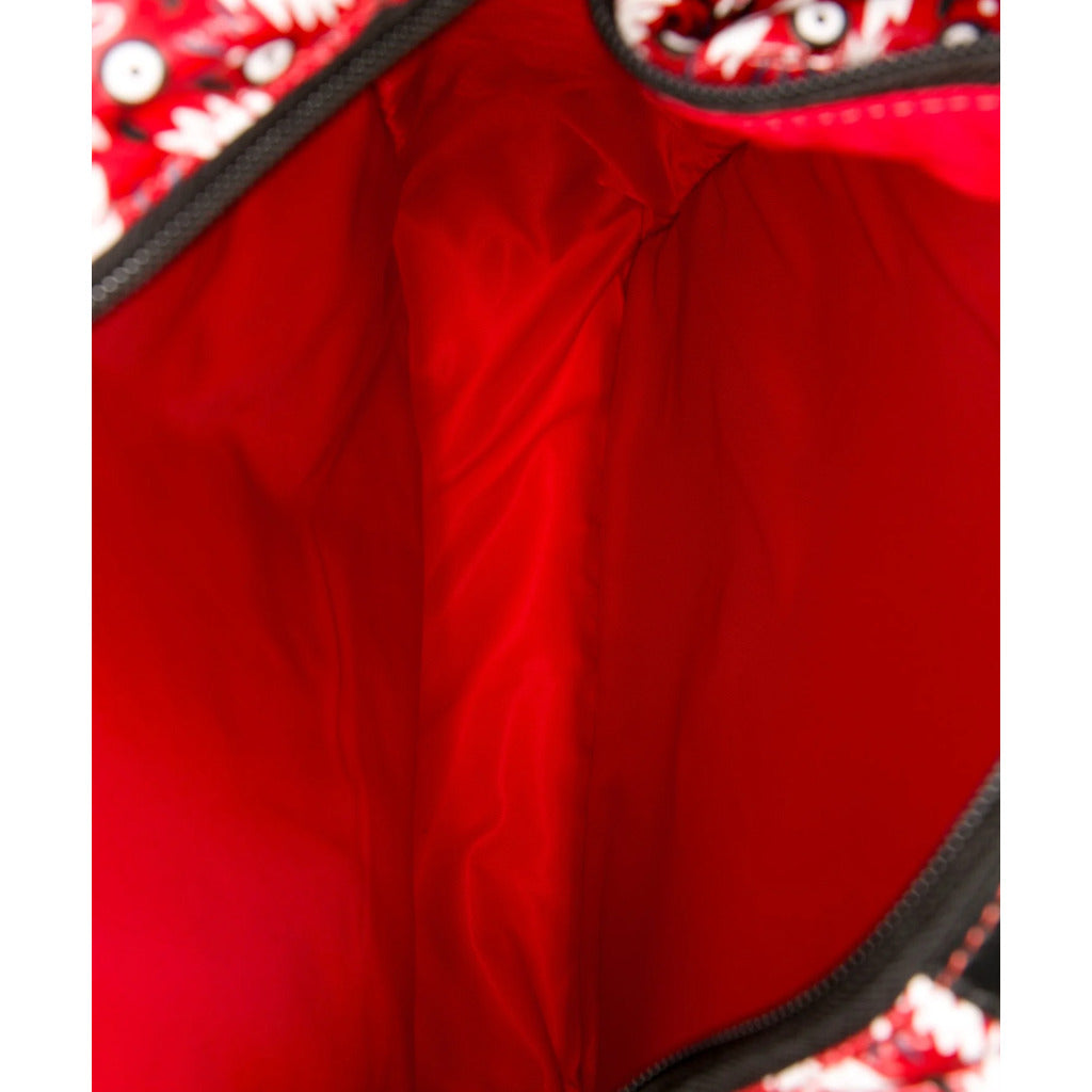LOUBOUTIN - Graphic-Print Woven Backpack Red