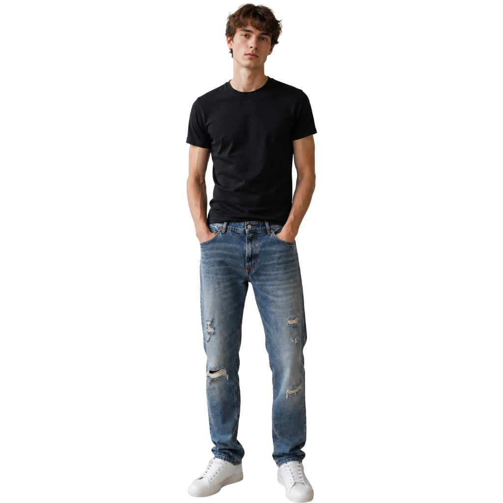 DOLCE &amp; GABBANA- jeans strappati blu