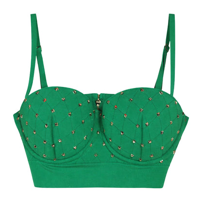 ELISABETTA FRANCHI - Top borchiato
