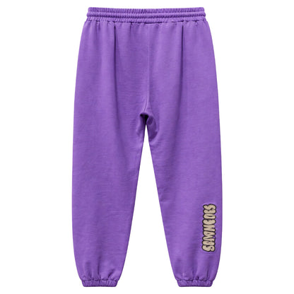 COMME DES FUCKDOWN - pantaloni felpa lunghi viola